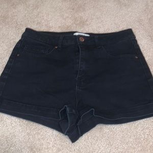 Black High Waisted Shorts